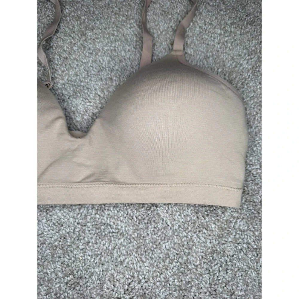 ThirdLove Form 360 Fit Wireless Bra Size Large Taupe Lined Molded Tan